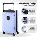 Wanderlite 28in Luggage Suitcase TSA Lock Light Blue Wide Handle