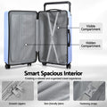 Wanderlite 28in Luggage Suitcase TSA Lock Light Blue Wide Handle