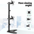 Artiss Dual Monitor Arm Stand TV Bracket Mount Freestanding