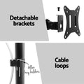 Artiss Dual Monitor Arm Stand TV Bracket Mount Freestanding