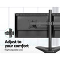 Artiss Dual Monitor Arm Stand Black