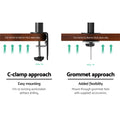 Artiss Monitor Arm Desk Mount Bracket Single Screen Holder