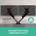 Artiss Dual Monitor Arm Gas Spring Desk Mount 17-32 Inch