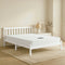 Giselle DOUBLE Mattress with Artiss Wooden Bed Frame Natural Pine Timber Base