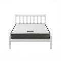 Giselle Single Mattress Artiss Bed Frame White Pine 16cm