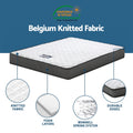 Giselle Single Mattress Artiss Bed Frame White Pine 16cm