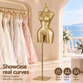 Embellir Female BBL Mannequin, Adjustable Dress Form Dummy Model Clothes Display, Gold