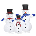 3x Christmas Lights 330 LED Fairy Snowman Decorations Jingle Jollys