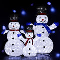 3x Christmas Lights 330 LED Fairy Snowman Decorations Jingle Jollys