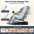 Livemor 4D Massage Chair Recliner SL Track Full Body Zero Gravity Massager Heated AI Body Scan REILY