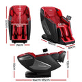 Livemor 4D Massage Chair Electric Recliner Red Home Massager