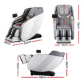 Livemor Massage Chair Electric Recliner White Double Core Massager