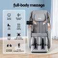 Livemor Massage Chair Electric Recliner White Double Core Massager
