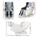 Livemor Massage Chair Electric Recliner White Varitas