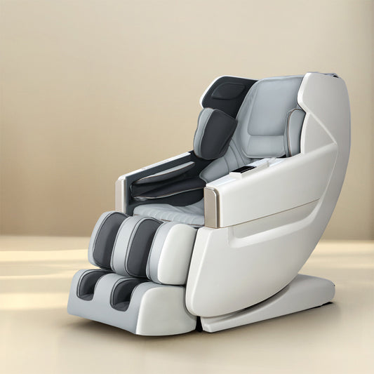 Livemor Massage Chair Electric Recliner White Varitas