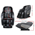Livemor Electric Massage Chair Recliner Black Decima