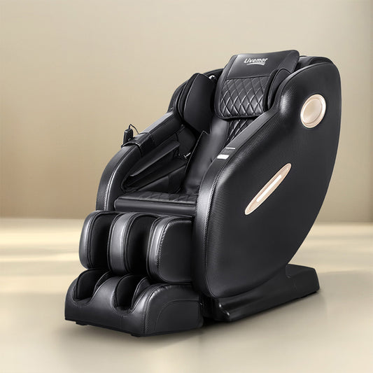 Livemor Massage Chair Electric Recliner Black Ozeni