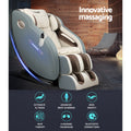 Livemor Massage Chair Electric Recliner Grey Ozeni