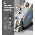 Livemor Massage Chair Electric Recliner Grey Ozeni