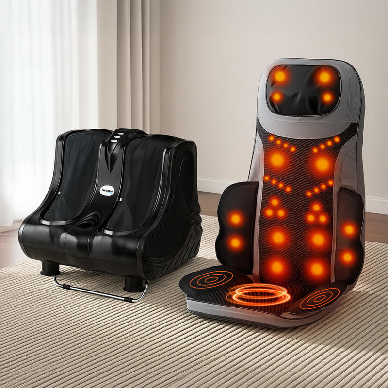 Livemor Massage Cushion Heat Seat Calf Foot Massager