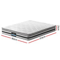 Giselle 21cm Pillow Top Mattress KING SINGLE Bed Memory Foam