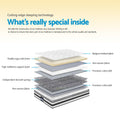 Giselle 21cm Pillow Top Mattress KING SINGLE Bed Memory Foam