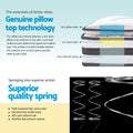 Giselle 21cm Pillow Top Mattress KING SINGLE Bed Memory Foam