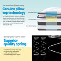 Giselle Bedding 21cm Mattress Pillow Top KING SINGLE