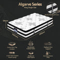 Giselle Bedding 34cm Mattress Euro Top Pocket Spring King Single