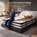Giselle Bedding 34cm Mattress Euro Top Pocket Spring Queen