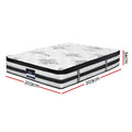 Giselle Euro Top Pocket Spring Mattress 34cm SUPER KING Bed