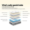 Giselle Euro Top Pocket Spring Mattress 34cm SUPER KING Bed