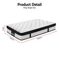 Giselle Bedding 31cm Mattress Euro Top King Single