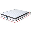 Giselle Mattress Spring Cool Gel Foam Euro Top Bed Medium Firm 25cm QUEEN