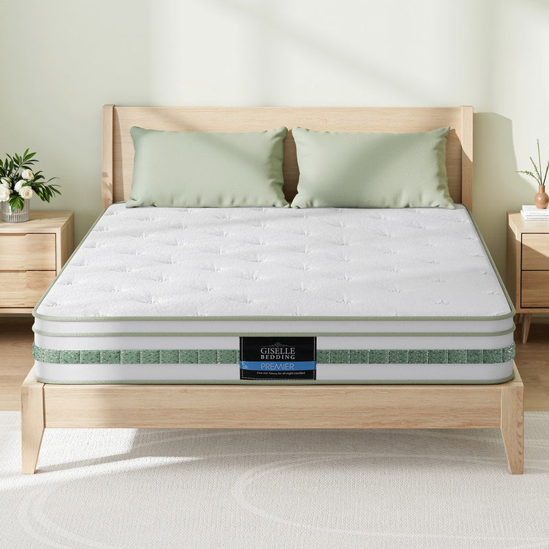 Giselle 20cm Green Tea Memory Foam Double Mattress