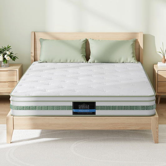 Giselle 20cm Queen Mattress Green Tea Memory Foam