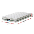 Giselle 20cm Single Mattress Green Tea Memory Foam