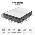 Giselle Bedding Double Mattress 37cm 4-in-1 Adjustable Firmness Cooling Gel Memory Foam Dual-Zone Flippable for Couples