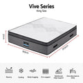 Giselle Bedding King Mattress 37cm 4-in-1 Adjustable Firmness Cooling Gel Memory Foam Dual-Zone Flippable for Couples