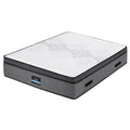 Giselle Bedding Queen Mattress 37cm 4-in-1 Adjustable Firmness Cooling Gel Memory Foam Dual-Zone Flippable for Couples