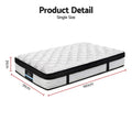 Giselle Bedding 31cm Mattress Euro Top SINGLE
