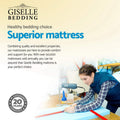 Giselle Bedding Single Mattress 34cm Bamboo Cover