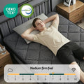 Giselle Single Mattress 25cm Pocket Spring Latex Euro Top Medium Firm