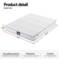 Giselle Queen Mattress 20cm Egg-Crate Foam Reinforced Edge