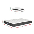 Giselle Bedding 18cm Medium Soft Mattress DOUBLE w/Pillows