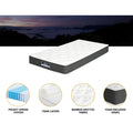 Giselle Bedding 18cm Medium Soft Mattress KING SINGLE w/Pillows