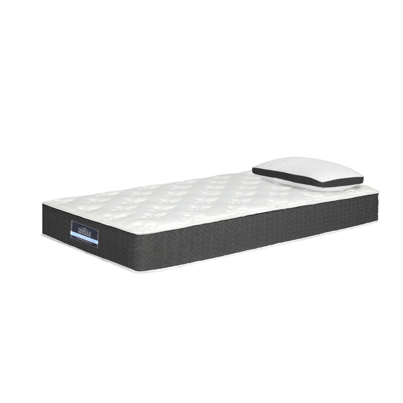 Giselle Bedding 18cm Mattress Medium Soft Single w/Pillows