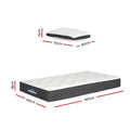 Giselle Bedding 18cm Mattress Medium Soft Single w/Pillows