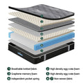 Giselle King Mattress 35cm Euro Top Graphene Cooling Medium Firm