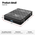 Giselle Queen Mattress 35cm Euro Top Graphene Cooling Medium Firm